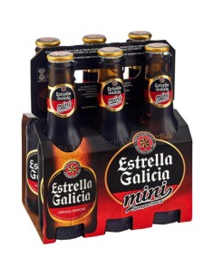 CERVEZA ESTRELLA GALICIA PK-6 200 ML.