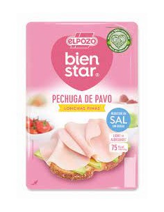 PECHUGA PAVO ELPOZO SIN SAL F. LONCHAS 115 G