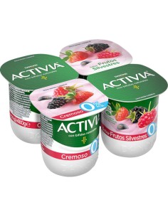 DANONE ACTIVIA CREM FRUT. SILV.0% P-4